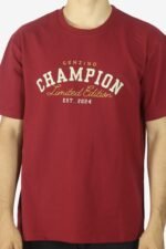 CHAMPION Maroon Oversized T-Shirt - Image 2