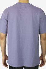 Oversized Fit Cotton Purple T-Shirt - Image 3