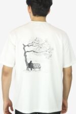 Happiness Oversized White T-Shirt - Image 3