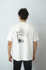 Happiness Oversized White T-Shirt