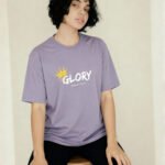 GLORY Purple Oversized T-Shirt