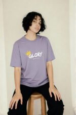 GLORY Purple Oversized T-Shirt