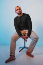 Jacquard Black Full Sleeves Tshirt