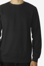 Jacquard Black Full Sleeves Tshirt - Image 2