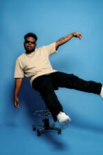 Cotton blend oversized t-shirt men women