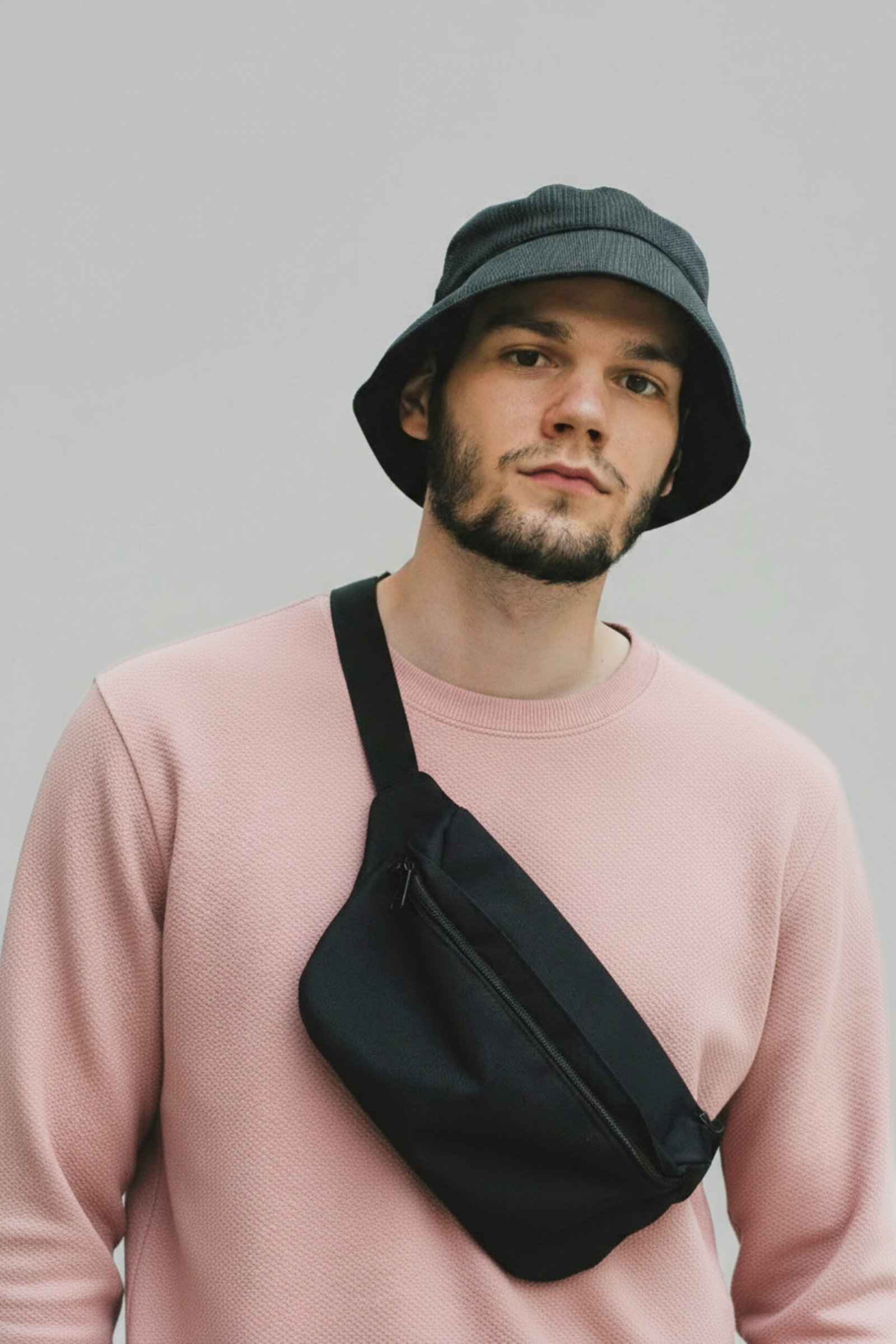 Jacquard Pink Sweatshirt